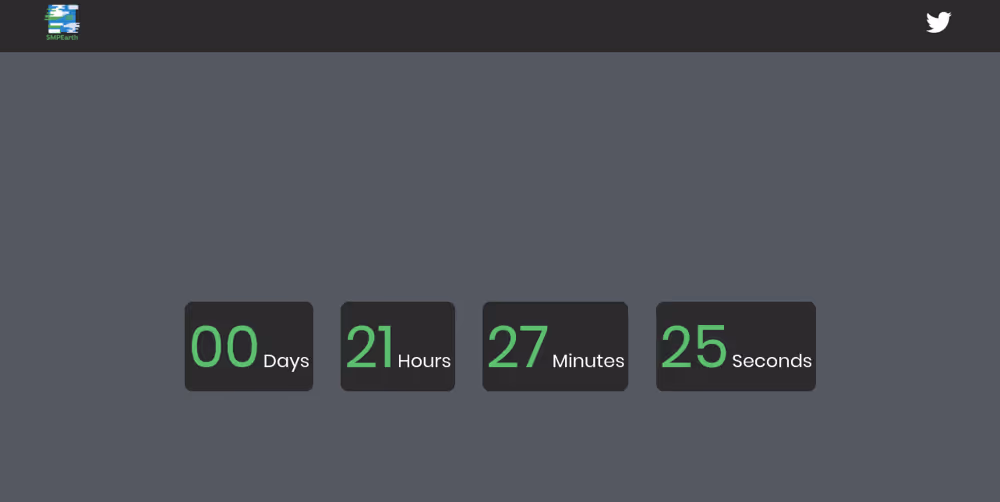 the SMPEarth website's countdown timer